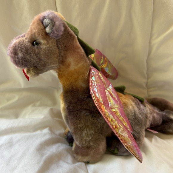 Vintage Ty Beanie Buddy Scorch The‎ Dragon 1999 14" Multi Plush Stuffed Toy - Picture 2 of 8